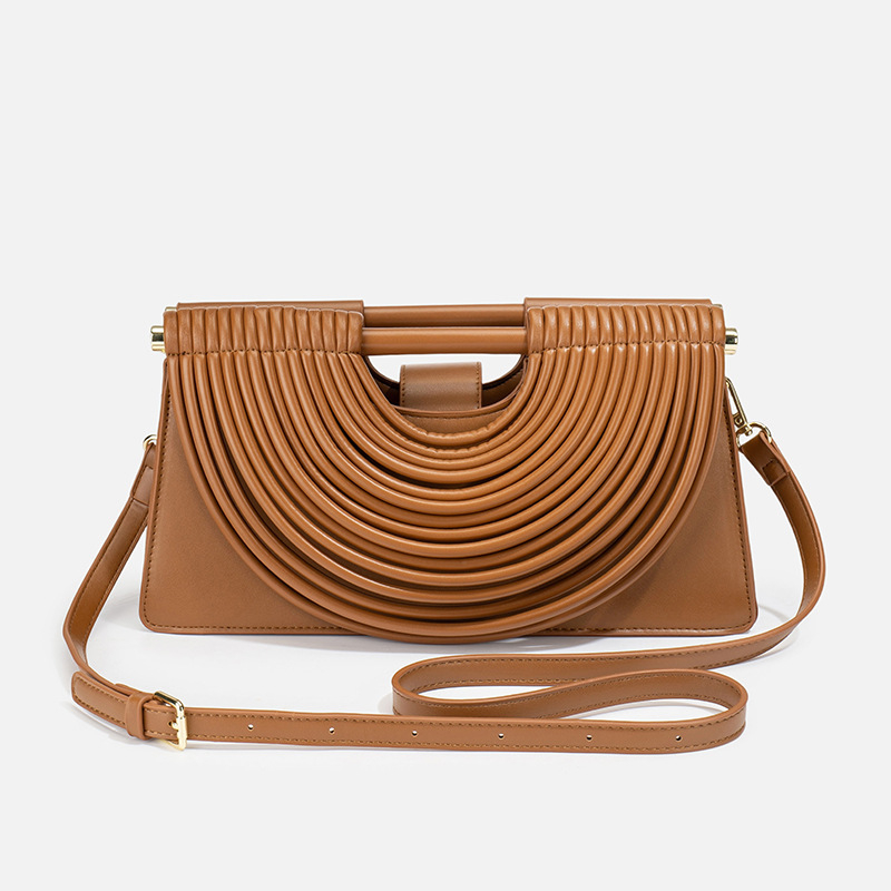Torba preko ramena crossbody, PU materijal, otvoreni vrh, poliester podstava, horizontalni kvadratni oblik