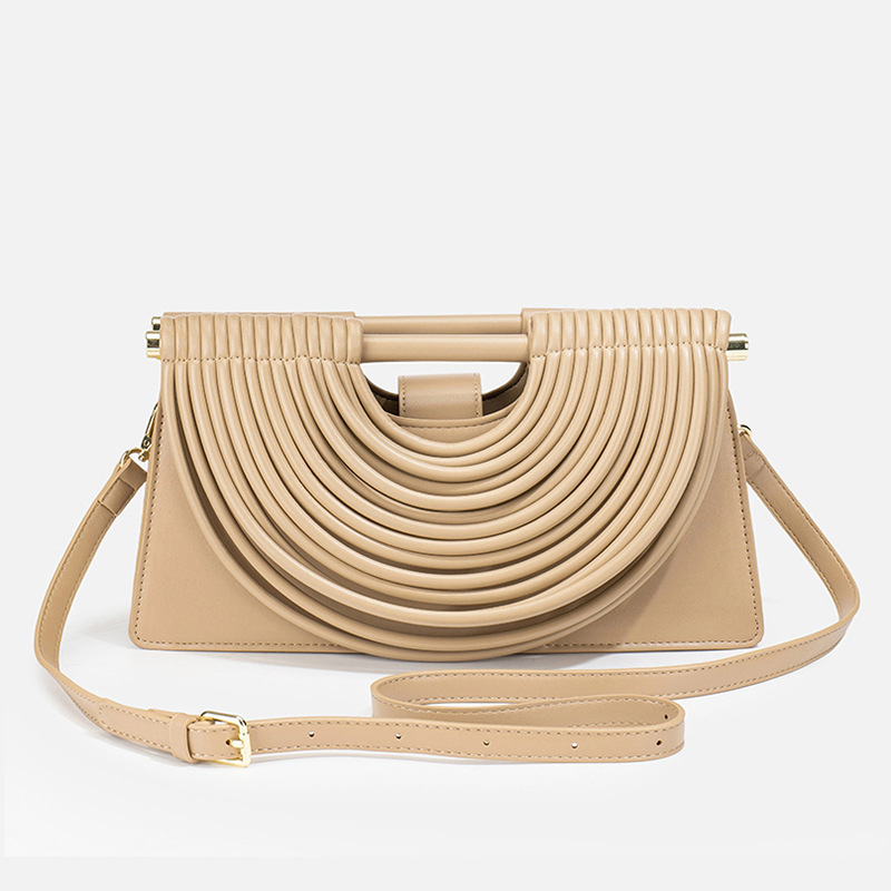 Torba preko ramena crossbody, PU materijal, otvoreni vrh, poliester podstava, horizontalni kvadratni oblik