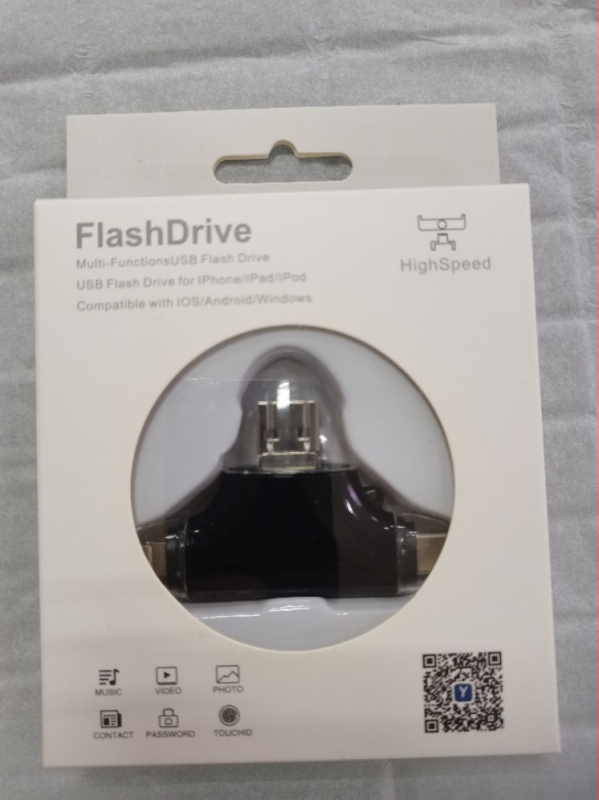 4-v-1 OTG čítačka kariet pre mobilné telefóny, USB 2.0, podpora TF karty, plast, vstavaný dizajn