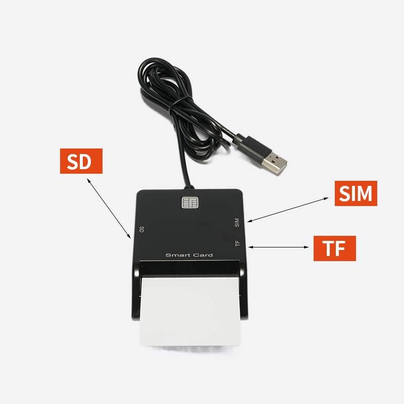 USB čitač pametnih kartica sa podrškom SIM/SD čipa; vanjska instalacija; kompatibilan s više OS-a; OEM i ispis logotipa dostupni