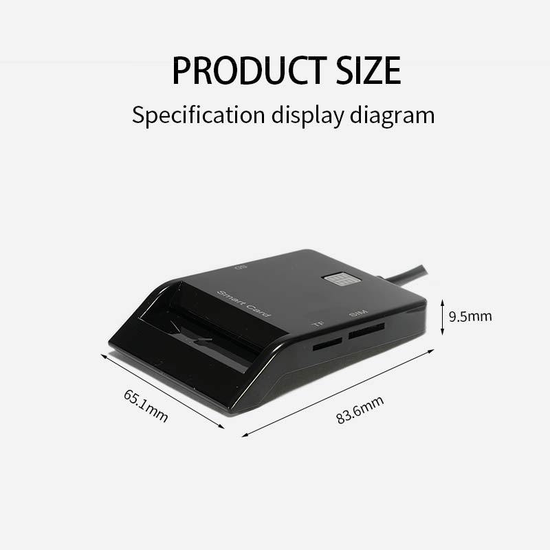 USB čitač pametnih kartica sa podrškom SIM/SD čipa; vanjska instalacija; kompatibilan s više OS-a; OEM i ispis logotipa dostupni