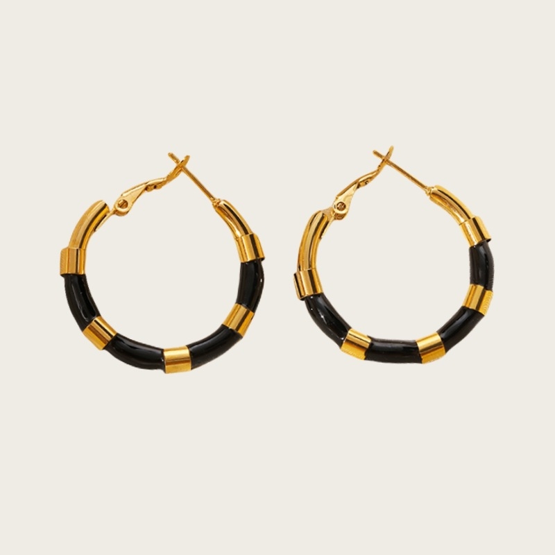 Naušnice od nehrđajućeg čelika - geometrijski krugovi, elektroplatiranje, Xiantong, ženski svakodnevni nakit