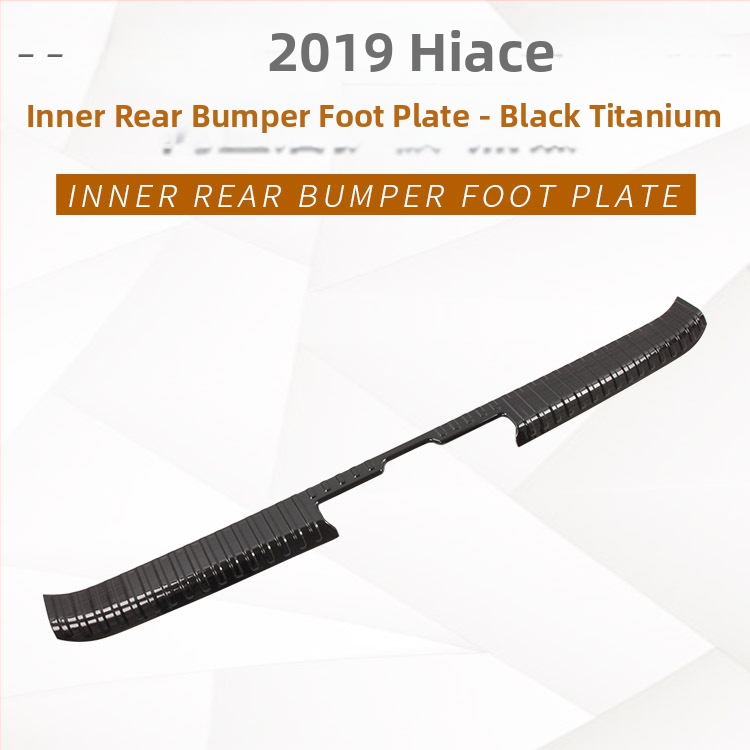 Prag LED pentru uși din oțel inoxidabil pentru HIACE 2019 – pedala de întâmpinare LED interioară și exterioară și panou de protecție spate