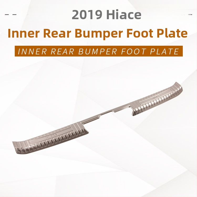 Prag LED pentru uși din oțel inoxidabil pentru HIACE 2019 – pedala de întâmpinare LED interioară și exterioară și panou de protecție spate