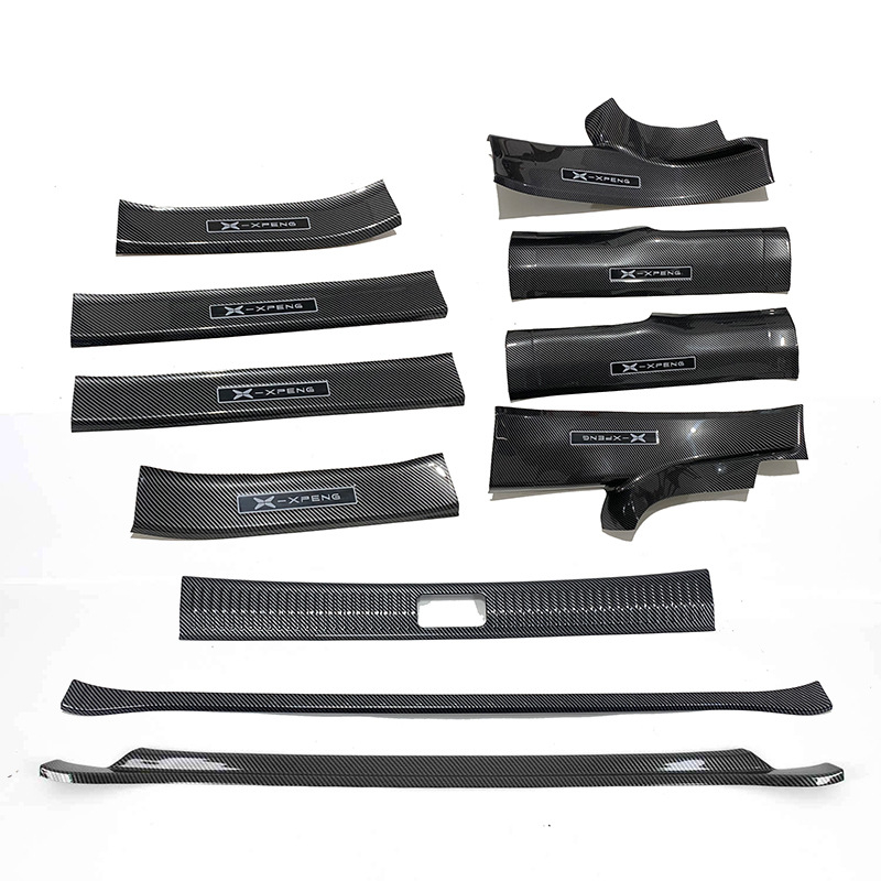 Plasztikus ajtó küszöb és csomagtérajtó védőprofil Xiaopeng G6-hoz (2023-as modell) – First Domain