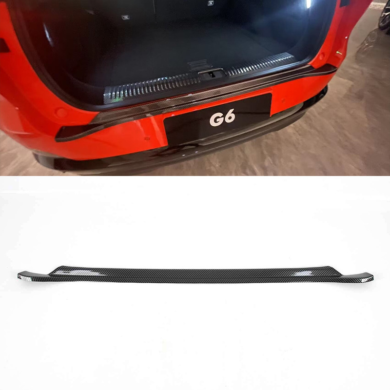 Plasztikus ajtó küszöb és csomagtérajtó védőprofil Xiaopeng G6-hoz (2023-as modell) – First Domain