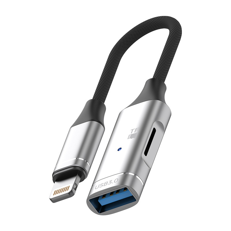 Type-C TF čitač kartica OTG adapter USB 3.0, vanjski, kućište od aluminijske legure