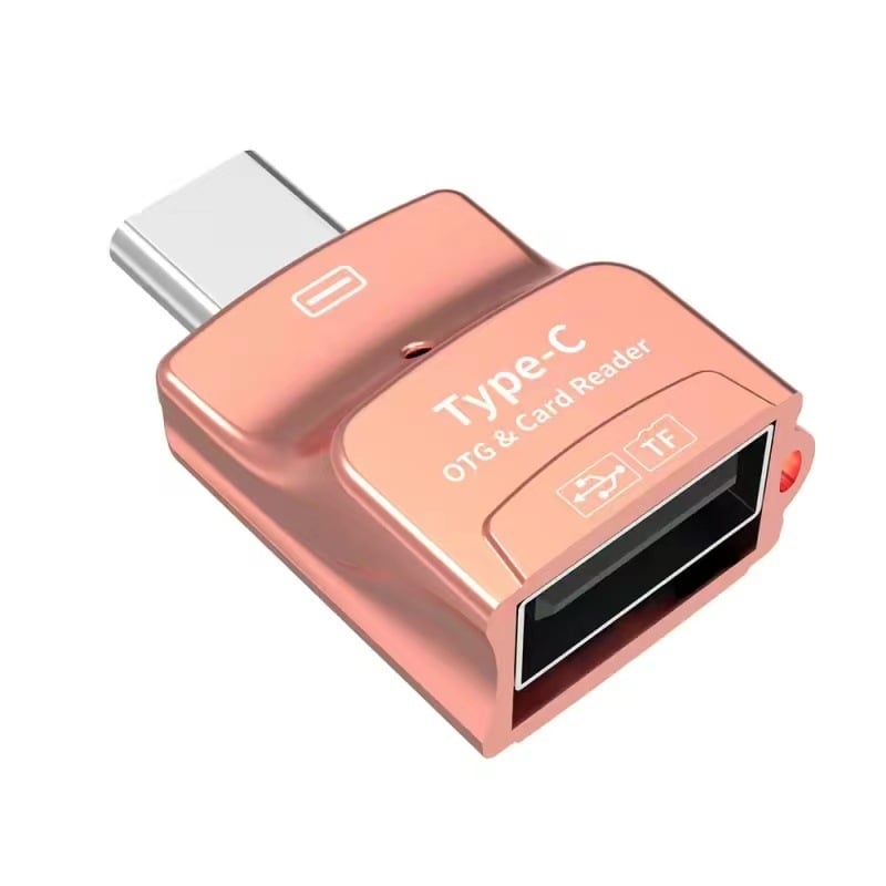 Jaya JY-270 USB-C OTG čitač kartica za mobitele, dvostruka funkcija: podrška TF kartici i USB disku, kompatibilan s Apple i Huawei