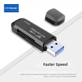 USB 3.0 Čítačka kariet pre TF/SDXC – 2 v 1 pre DSLR a digitálnu kameru