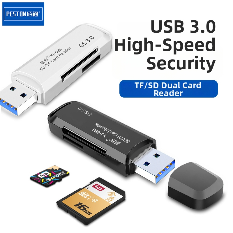 USB 3.0 Čítačka kariet pre TF/SDXC – 2 v 1 pre DSLR a digitálnu kameru