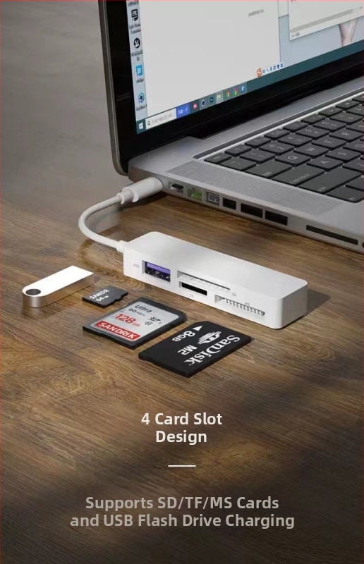 Négy az egyben USB 2.0 OTG kártyaolvasó SD, TF, MS Pro