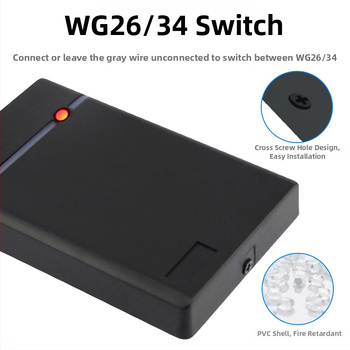 Bezkontaktni čitač IC/ID karti za pristup s tipkovnicom – 13,56 MHz, vrijeme čitanja 0,2 s, model KA15-M26/34, memorija 100000