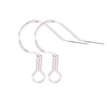 Yong Meng ezüst fülhurok 925-ös ezüstből, természetes stílus, kód 020
