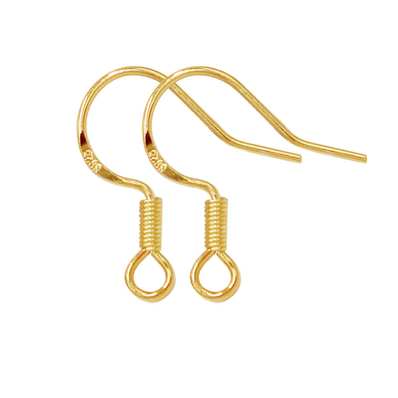 Yong Meng ezüst fülhurok 925-ös ezüstből, természetes stílus, kód 020