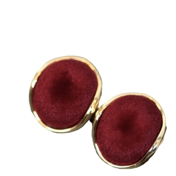 Női fülbevaló, geometriai dizájn, cinkötvözet, elektroplakolás, réz tüske