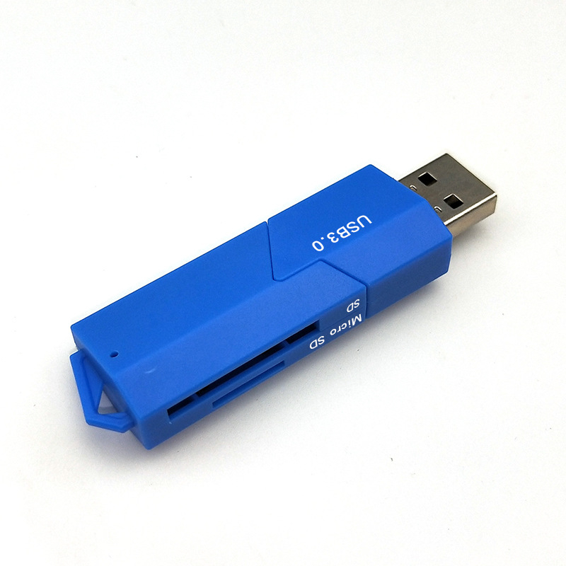 USB 3.0 čitač kartica SD/TF s izvučnim poklopcem, 2-u-1 brzo čitanje i pisanje