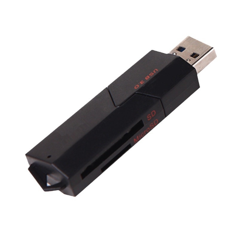 USB 3.0 čitač kartica SD/TF s izvučnim poklopcem, 2-u-1 brzo čitanje i pisanje