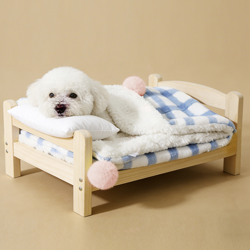 Saltea de dormit pentru câini, căldură de iarnă, lavabilă, instalare gratuită, cuib pentru animale de companie (Origine: Zhejiang, Brand: Le shuang pet supplies)