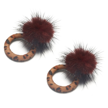 Naušnice - Geometrijski stil, Materijal: korejski velur, Pakiranje: neovisno pakiranje, Prilagodba: Da