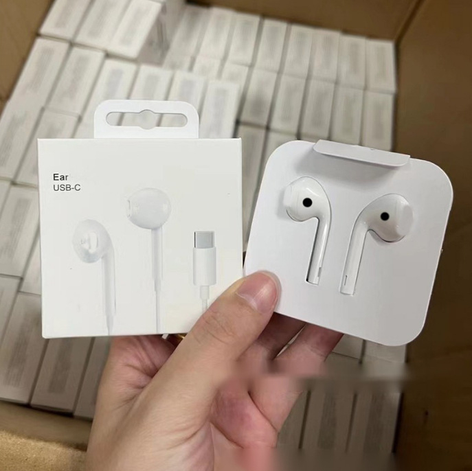 iekšējās auss ar kabeli austiņas ar iebūvētu vadību, dinamisks draiveris, troksņu samazināšana, spēcīgs bas, saderīgas ar iOS