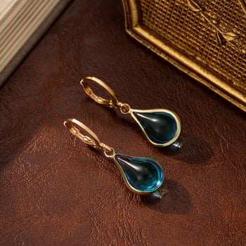 Chuang Duo γυάλινα σκουλαρίκια σε σχήμα σταγόνας – για γυναίκες, υλικό: γυαλί