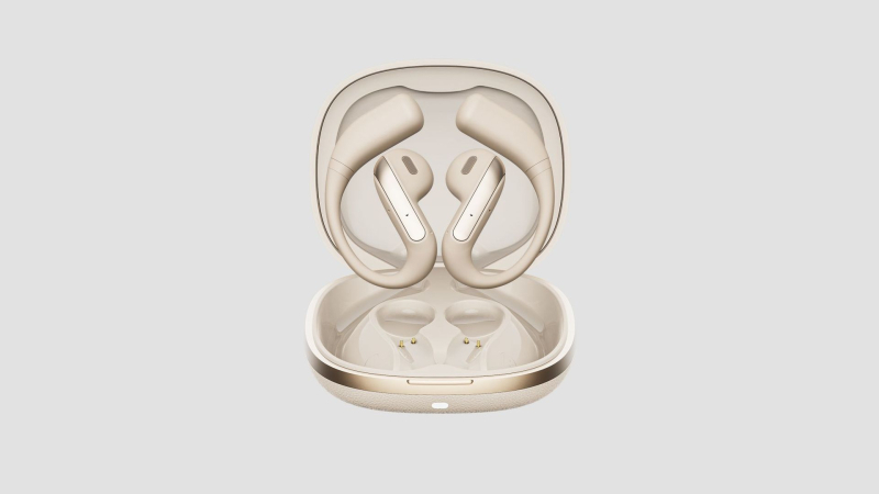 Bluetooth slušalice s otvorenim uhom i dizajnom prijenosa zraka, pričvršćene na uho, podrška AI prijevodu, BT 5.3, domet 10 m, trajanje baterije 4–8 h