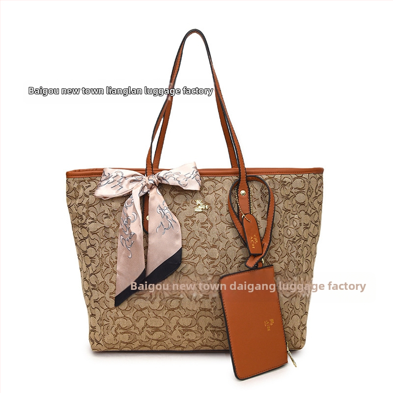 Ženska tote torba, street fashion, PU materijal, horizontalni kvadratni oblik, zatvaranje zipom