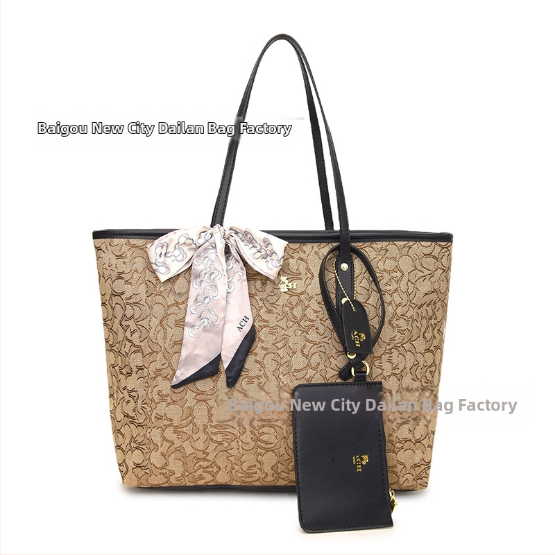 Ženska tote torba, street fashion, PU materijal, horizontalni kvadratni oblik, zatvaranje zipom