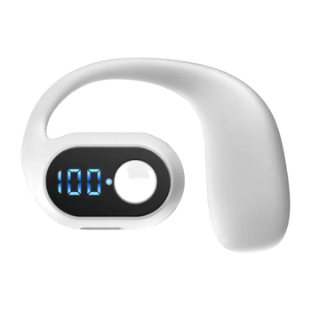 Căști Bluetooth cu agățături pentru urechi, anulare zgomot, durată lungă a bateriei 4–8 h, afișaj digital al nivelului bateriei, IPX7 rezistente la apă, Bluetooth 5.4, rază de 10 m