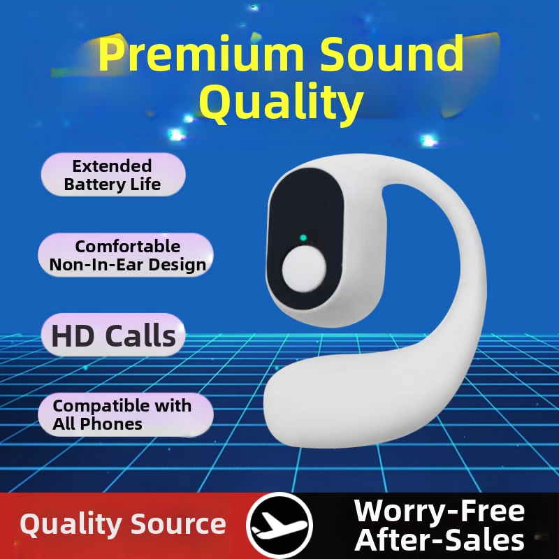 Bluetooth headset s háčikom za ucho, potlačenie hluku, dlhá výdrž batérie 4–8 h, digitálny displej stavu batérie, IPX7 vodeodolnosť, Bluetooth 5.4, dosah 10 m