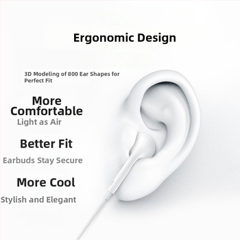 In-ear vadu auskārs ar dinamisku draiveri, jutība 102 dB, kabelis 120 cm, modelis 15