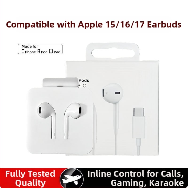 In-ear vadu auskārs ar dinamisku draiveri, jutība 102 dB, kabelis 120 cm, modelis 15