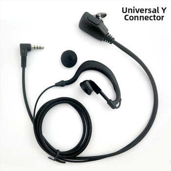 Walkie-Talkie headset s ušným háčikom, 3,5 mm jack, kábel 110 cm, 16 mm reproduktor, s mikrofónom