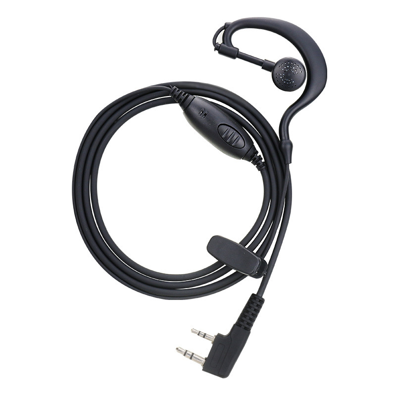 Walkie-Talkie headset cu cârlig pentru ureche, jack 3,5 mm, cablu 110 cm, difuzor 16 mm, cu microfon