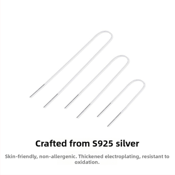 925 sidabro auskarai su ilgomis kutomis