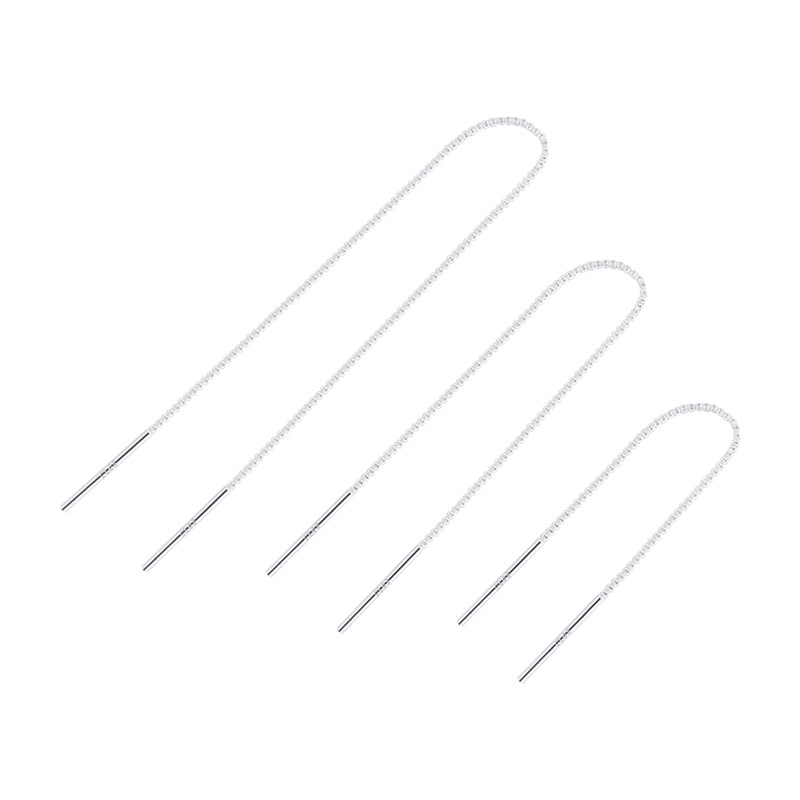 925-ös ezüst hosszú bojt fülbevalók nőknek