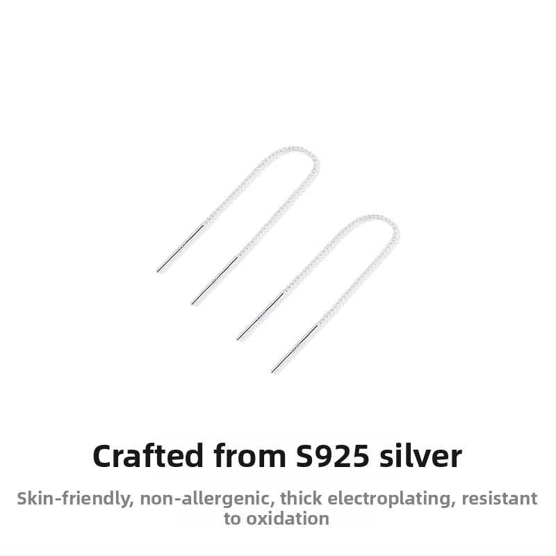 925 sidabro auskarai su ilgomis kutomis