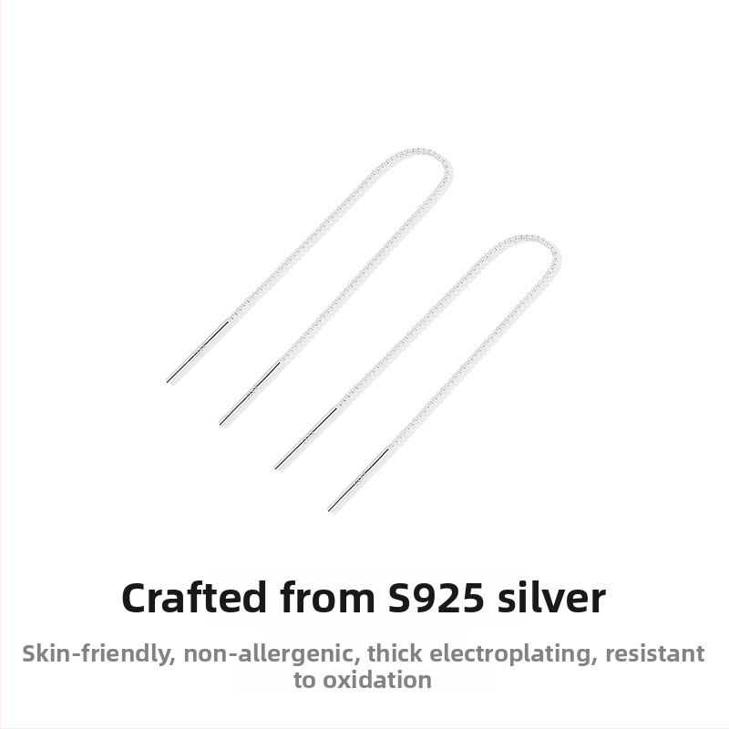 925 sidabro auskarai su ilgomis kutomis