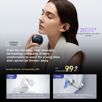 Sena S5S Bluetooth slúchadlo s klipom na ucho, kostná vodivosť, otvorené uši, dosah 10 m, Bluetooth 5.3, 4–8 h batérie