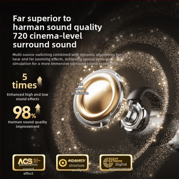 Sena S5S Bluetooth slúchadlo s klipom na ucho, kostná vodivosť, otvorené uši, dosah 10 m, Bluetooth 5.3, 4–8 h batérie