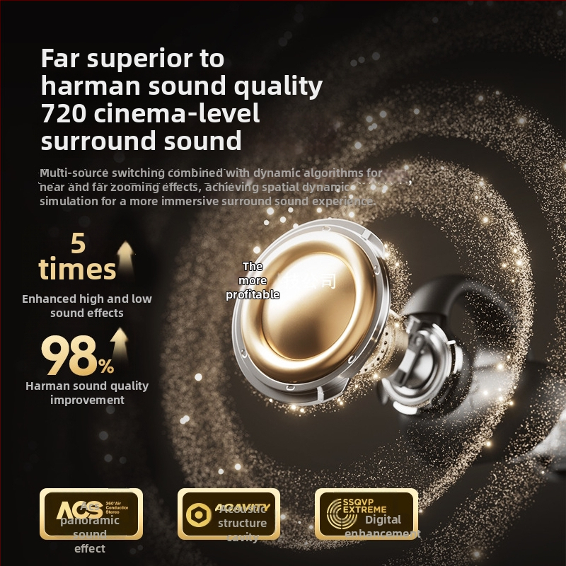 Sena S5S Bluetooth slúchadlo s klipom na ucho, kostná vodivosť, otvorené uši, dosah 10 m, Bluetooth 5.3, 4–8 h batérie