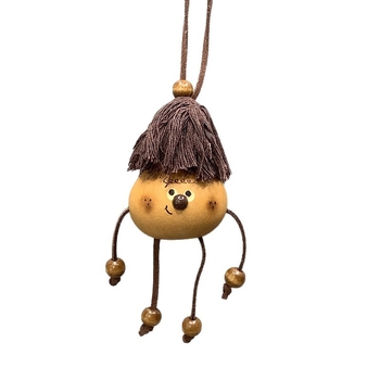 Drveni privjesak za ključeve s gravurom tikve, kineski stil, izlazak jeseni 2025