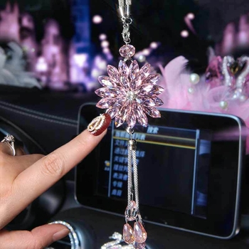 Janina kristalni auto ukras – moderni dizajn, petokraki zvjezdani oblik, unutarnja dekoracija automobila