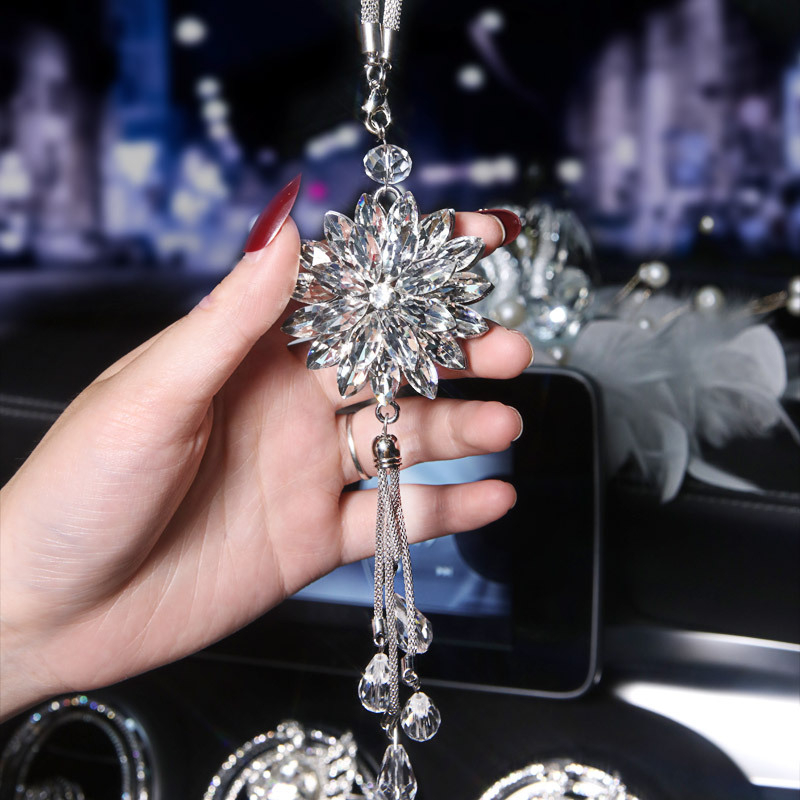 Janina kristalni auto ukras – moderni dizajn, petokraki zvjezdani oblik, unutarnja dekoracija automobila