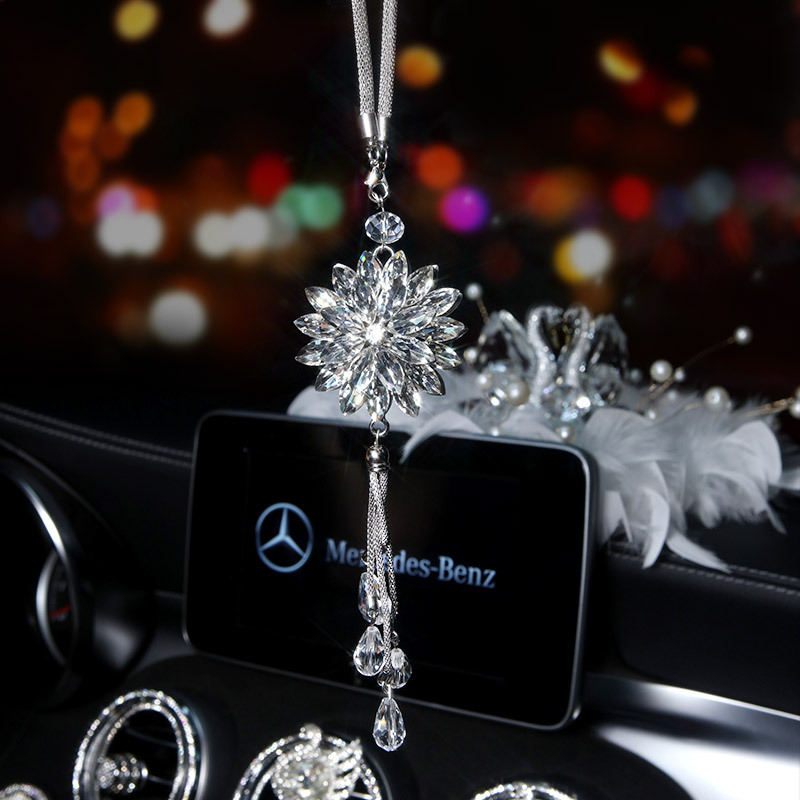 Janina kristalni auto ukras – moderni dizajn, petokraki zvjezdani oblik, unutarnja dekoracija automobila