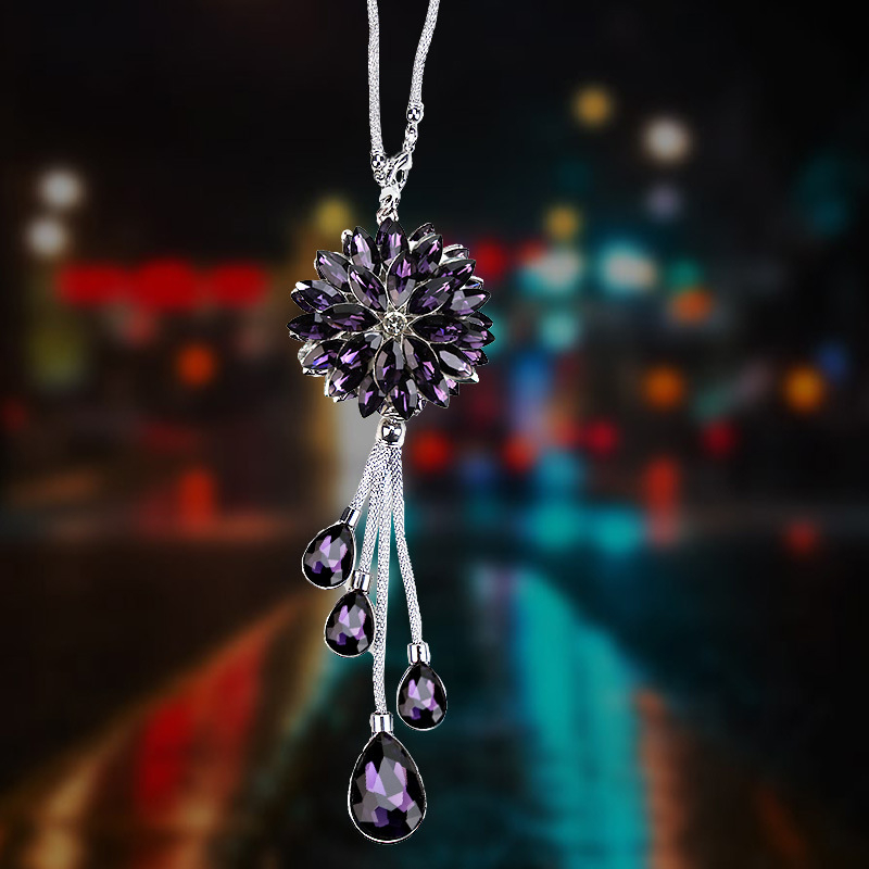 Janina kristalni auto ukras – moderni dizajn, petokraki zvjezdani oblik, unutarnja dekoracija automobila