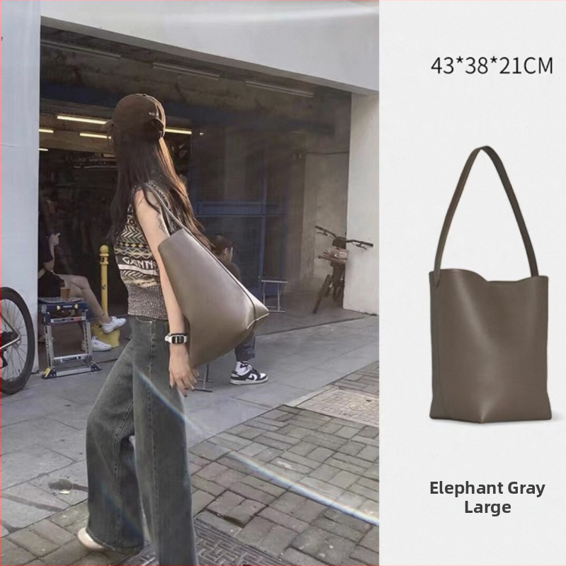 Bucket bag od super fiber materijala, urban minimalizam, vertikalni kvadratni oblik, otvoreni vrh