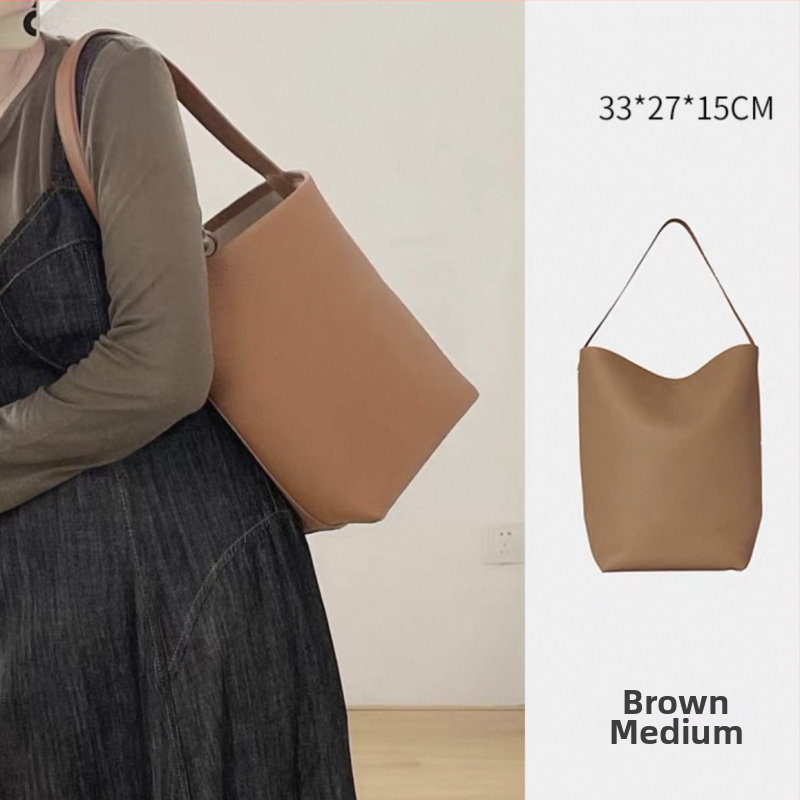 Bucket bag od super fiber materijala, urban minimalizam, vertikalni kvadratni oblik, otvoreni vrh