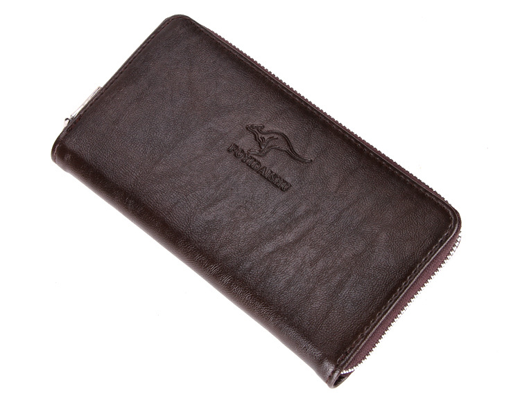 Muški PU kožni novčanik-ključ s dva pretinca za kartice - Urbani stil, Vodootporan, Model 8015