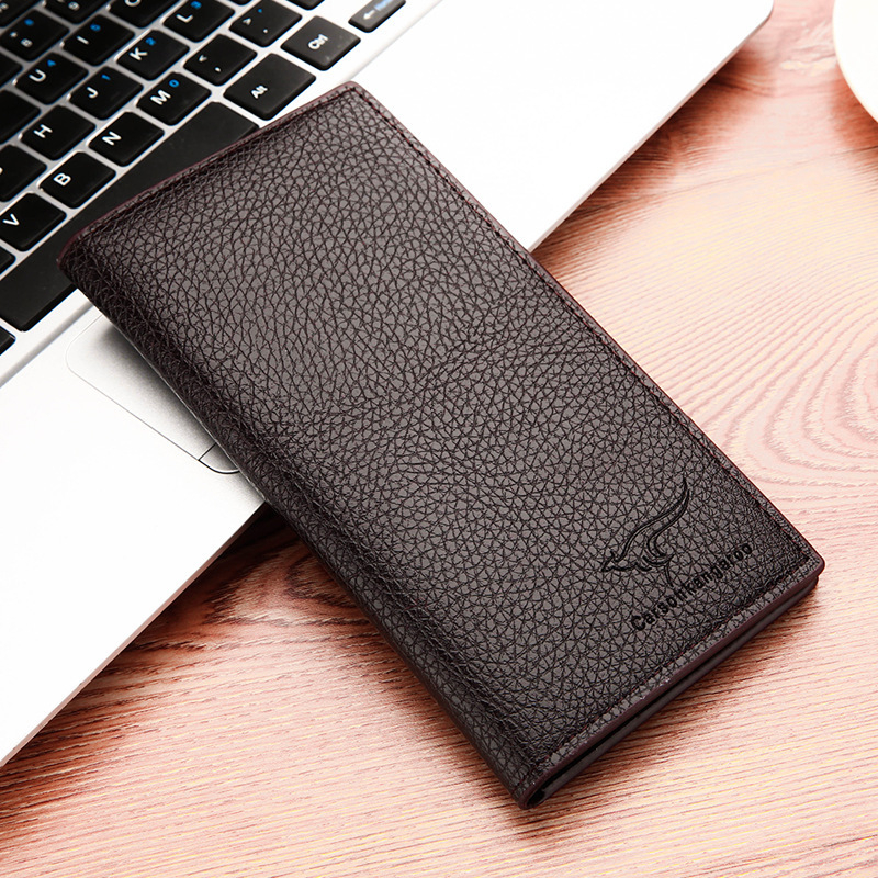 Muški PU kožni novčanik-ključ s dva pretinca za kartice - Urbani stil, Vodootporan, Model 8015